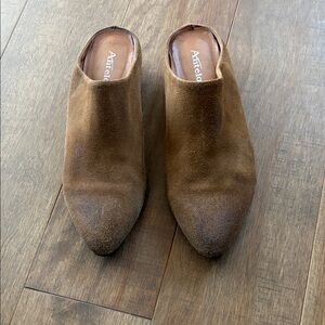 Antelope Tan Suede Slip-On Shoes